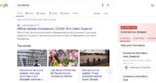Google Search Corona Virus