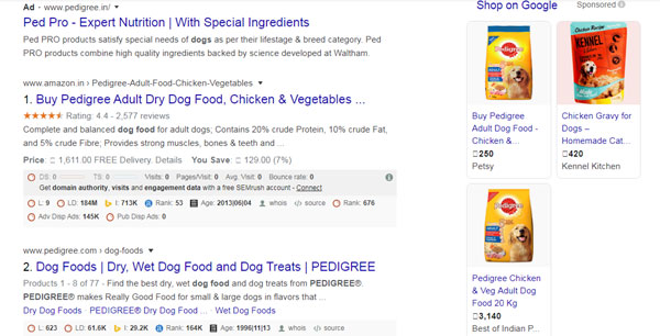 Google Shopping ads