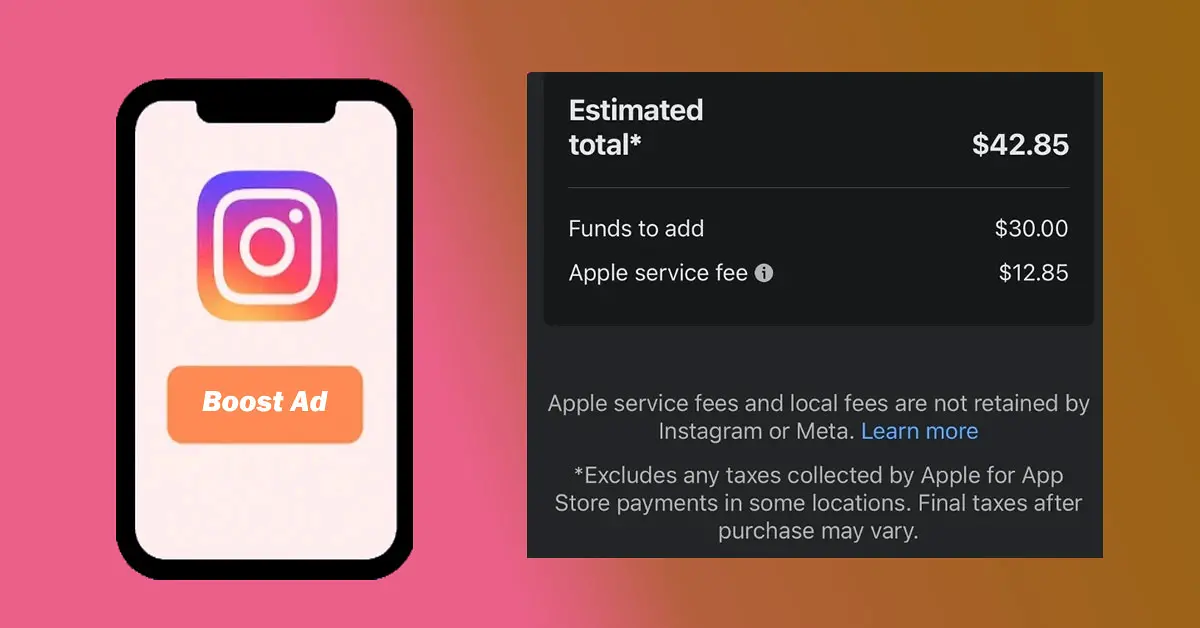 Save Apple iOS Fee on Instagram Ads