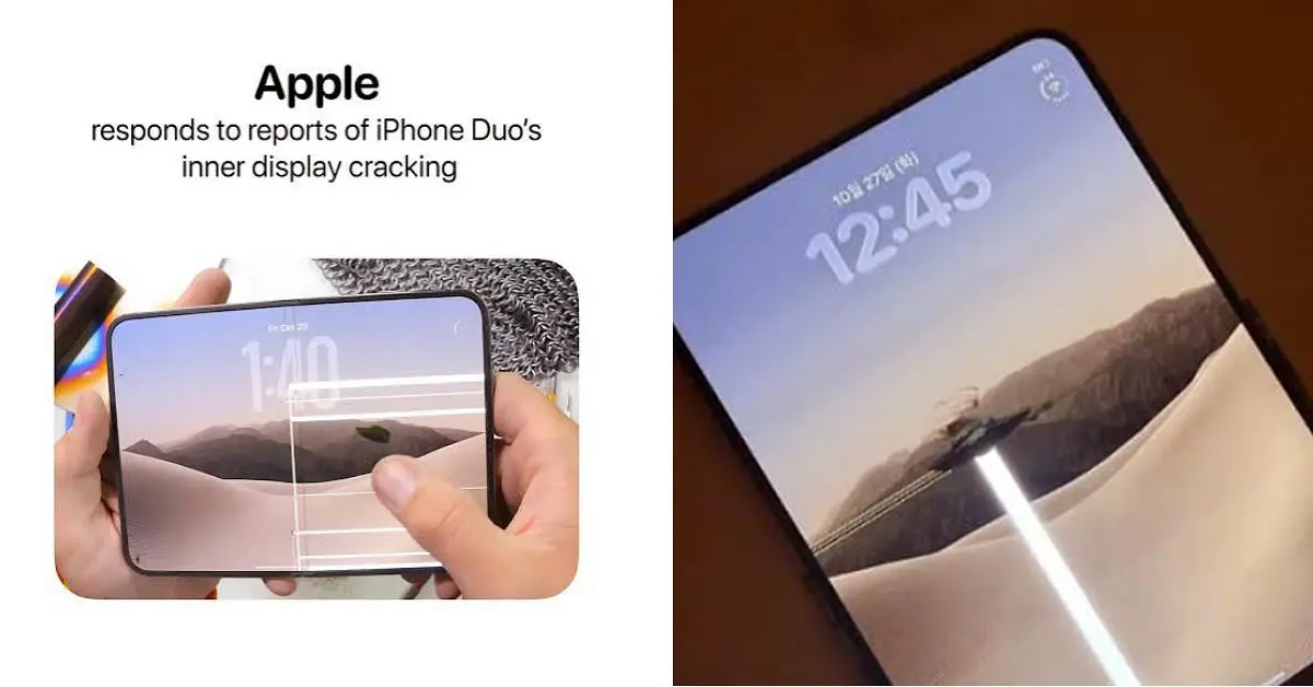 iPhone Duo Crackgate: Apple Acknowledges Inner Screen Cracking Issue